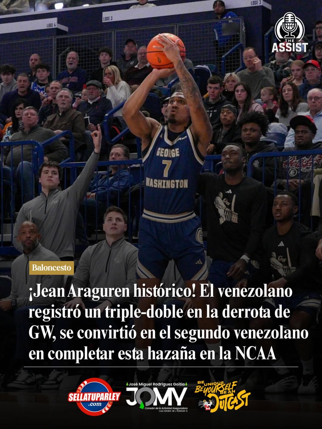 Jean Aranguren, El venezolano registró un triple-doble