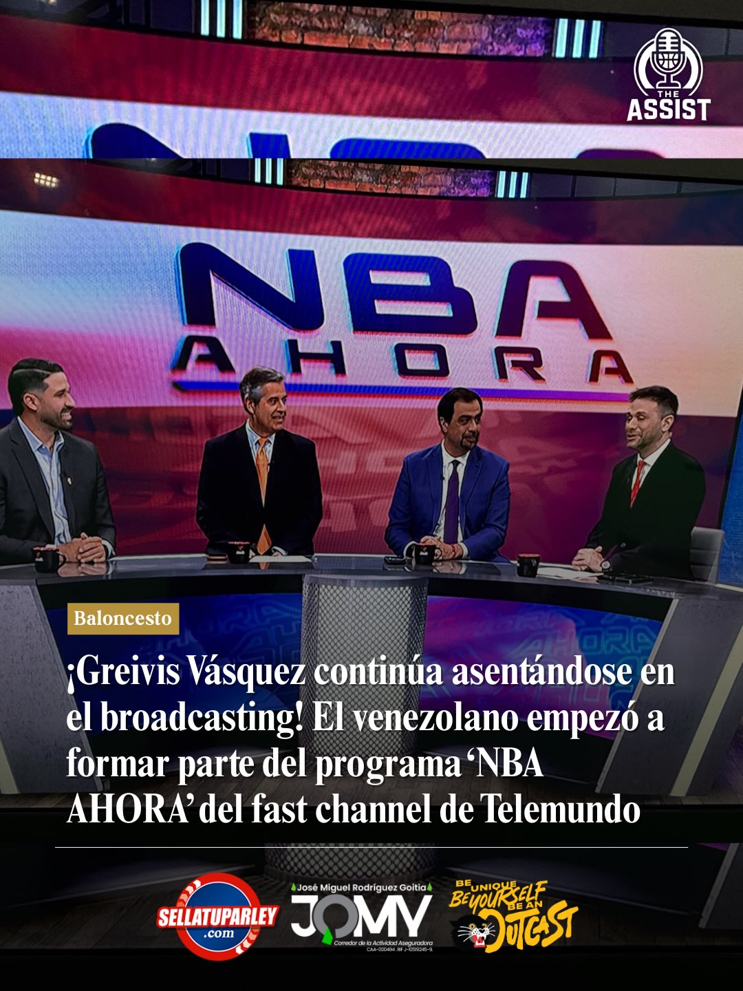¡greivis vasquez continúa asentándose en el broadcasting!